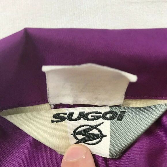 Sugoi Womens Purple Long Sleeves Full Zip Mock Neck Windbreaker Jacket Size S - Picture 4 of 6